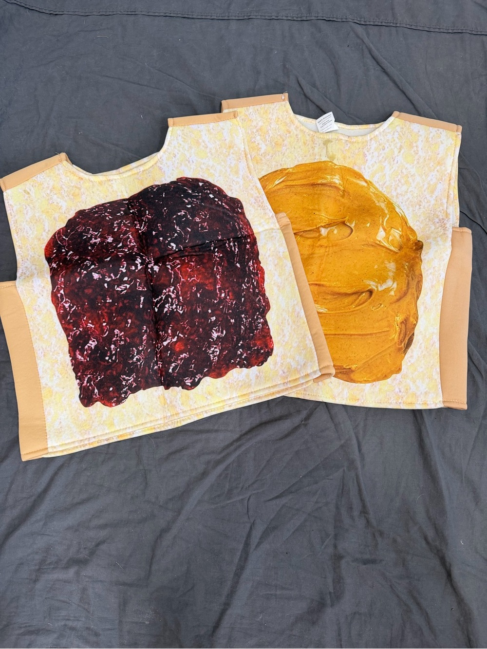 Kids Peanut Butter & Jelly Foam Top - Yellow/Burgundy